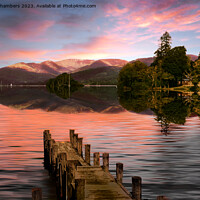 Buy canvas prints of Sunset at Lake Windermere  by Alison Chambers