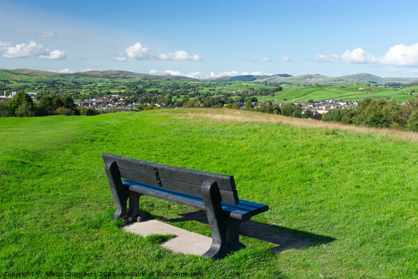 Kendal Landscape and Bench Picture Board by Alison Chambers