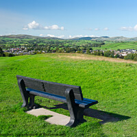Buy canvas prints of Kendal Landscape and Bench by Alison Chambers