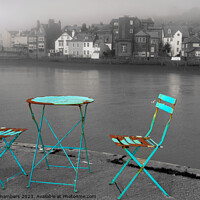 Buy canvas prints of Whitby Harbour Where The Fishermen sit by Alison Chambers