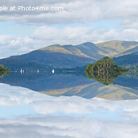 Buy canvas prints of Lake Windermere Panorama  by Alison Chambers