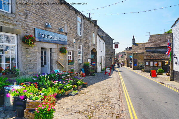 Grassington Main Street Picture Board by Alison Chambers
