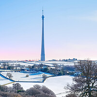 Buy canvas prints of Emley Moor Mast Winter by Alison Chambers