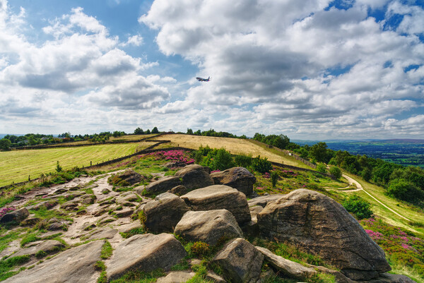 Otley Chevin Plane Picture Board by Alison Chambers