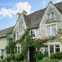 Buy canvas prints of Burford Cotswolds Cottages by Alison Chambers