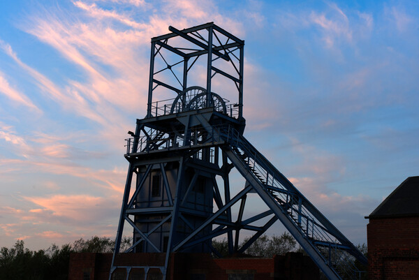 Barnsley Main Colliery Sunset Picture Board by Alison Chambers