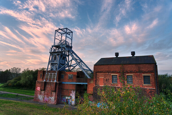 Barnsley Derelict Coal Mine Picture Board by Alison Chambers