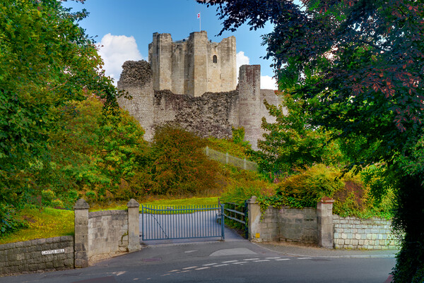 Conisbrough Castle in Autumn Picture Board by Alison Chambers