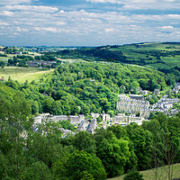 Buy canvas prints of Hebden Bridge and Calder Valley View by Alison Chambers