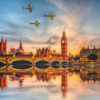 Buy canvas prints of London Spitfires by Alison Chambers