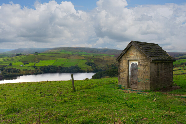Digley Reservoir Landscape  Picture Board by Alison Chambers