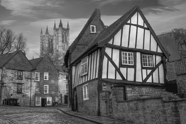 Lincoln Cathedral and Crooked House Picture Board by Alison Chambers