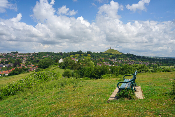 Glastonbury Tor Landscape  Picture Board by Alison Chambers