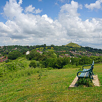 Buy canvas prints of Glastonbury Tor Landscape  by Alison Chambers