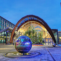 Buy canvas prints of Sheffield Winter Gardens  by Alison Chambers