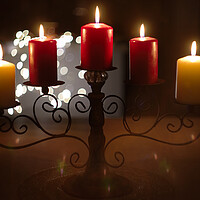 Buy canvas prints of Candles in the Dark by Alison Chambers