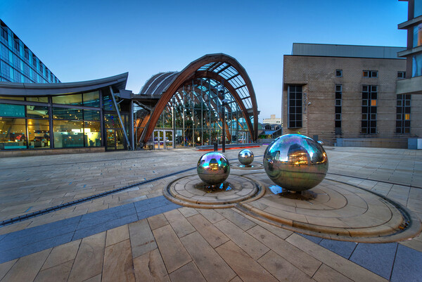 Sheffield Steel Spheres Picture Board by Alison Chambers
