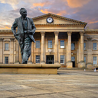 Buy canvas prints of Huddersfield Railway Station  by Alison Chambers