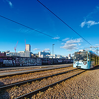 Buy canvas prints of Sheffield Tramway by Alison Chambers