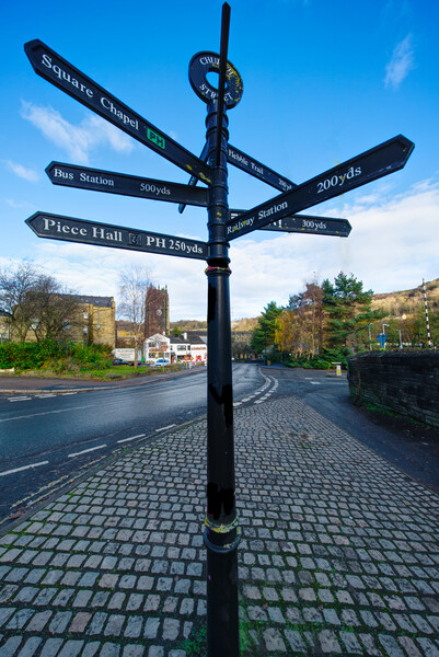 Halifax Signpost Picture Board by Alison Chambers