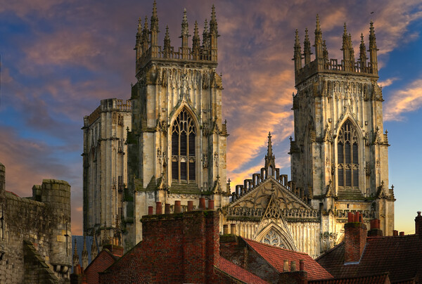 York Minster Skyline Picture Board by Alison Chambers
