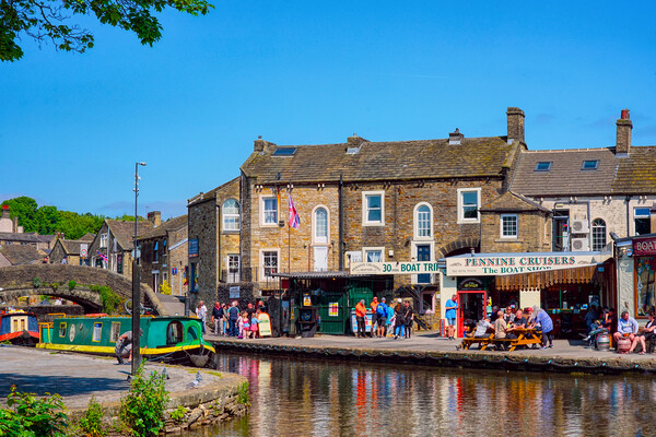 Skipton Canal Basin Picture Board by Alison Chambers