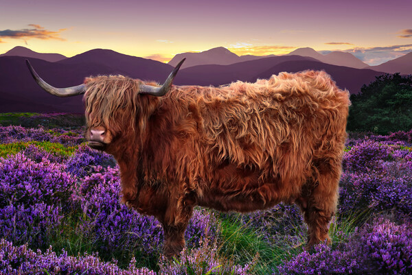 Highland Cow Picture Board by Alison Chambers
