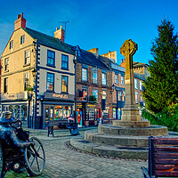 Buy canvas prints of Knaresborough Town Centre by Alison Chambers