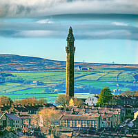 Buy canvas prints of Wainhouse Tower Halifax by Alison Chambers