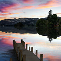 Buy canvas prints of Lake Windermere Sunset by Alison Chambers