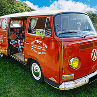Buy canvas prints of VW Campervan The Weston  by Alison Chambers