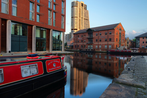 Bridgewater Plc From Granary Wharf Leeds Picture Board by Alison Chambers