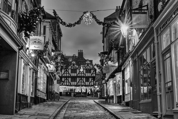 Steep Hill Lincoln BW Picture Board by Alison Chambers