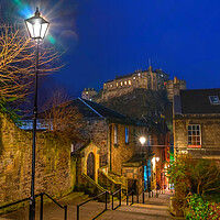 Buy canvas prints of The Vennel Edinburgh  by Alison Chambers