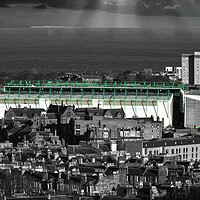 Buy canvas prints of Easter Road Hibernian Stadium by Alison Chambers