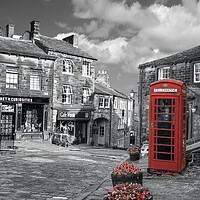 Buy canvas prints of Haworth Village by Alison Chambers