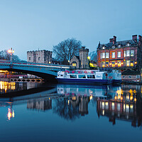 Buy canvas prints of Evening on York River Ouse by Alison Chambers