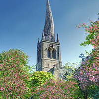 Buy canvas prints of Chesterfield Crooked Spire  by Alison Chambers