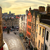 Buy canvas prints of West Bow Edinburgh  by Alison Chambers