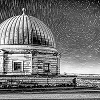 Buy canvas prints of City Observatory Star Trail Edinburgh  by Alison Chambers