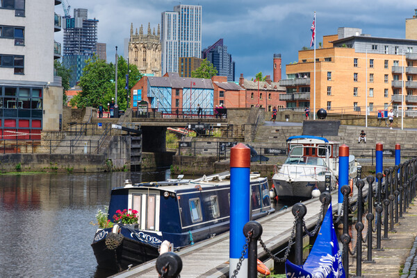Leeds Dock and Cityscape  Picture Board by Alison Chambers