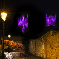 Buy canvas prints of Lincoln Cathedral at Night by Alison Chambers