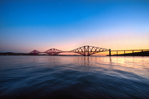 Sunrise at the Forth Rail Bridge  Picture Board by Alison Chambers