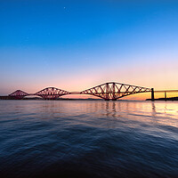 Buy canvas prints of Sunrise at the Forth Rail Bridge  by Alison Chambers