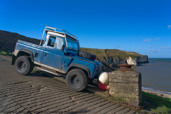 Land Rover Defender Picture Board by Alison Chambers