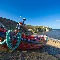 Buy canvas prints of North Landing Flamborough  by Alison Chambers