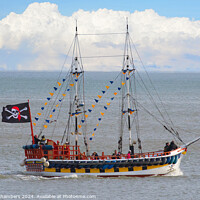 Buy canvas prints of Bridlington Pirate Ship by Alison Chambers