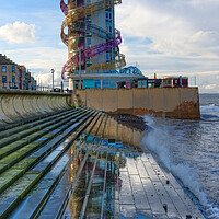 Buy canvas prints of Redcar Beacon by Alison Chambers