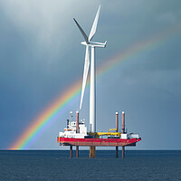Buy canvas prints of Teeside Offshore Wind Farm by Alison Chambers