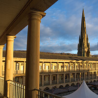 Buy canvas prints of The Piece Hall Halifax  by Alison Chambers